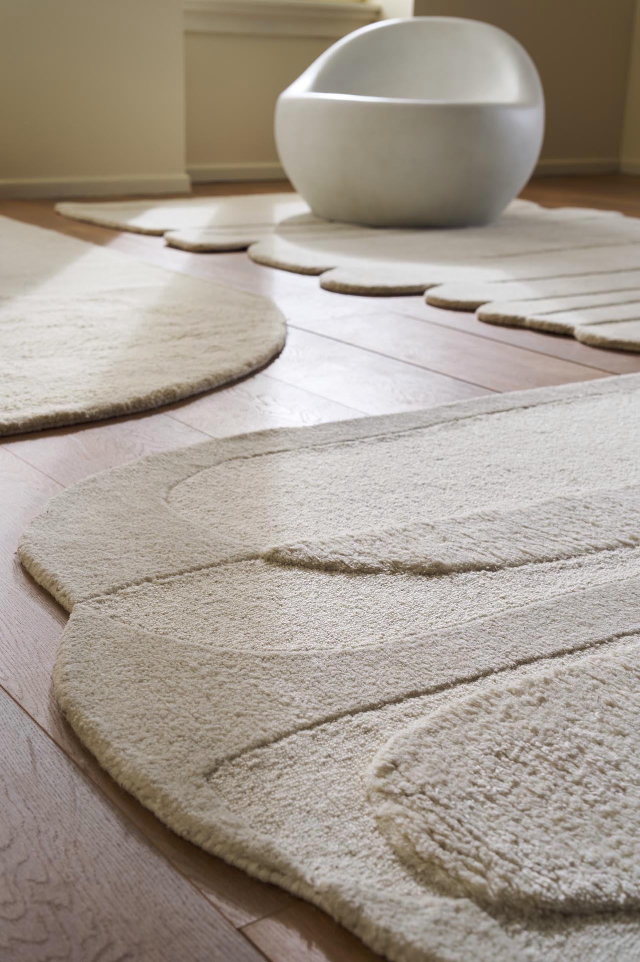 Μοντέρνο Χειροποίητο Χαλί Beverly Shape Cream 241 - Χαλια Royal Carpet
