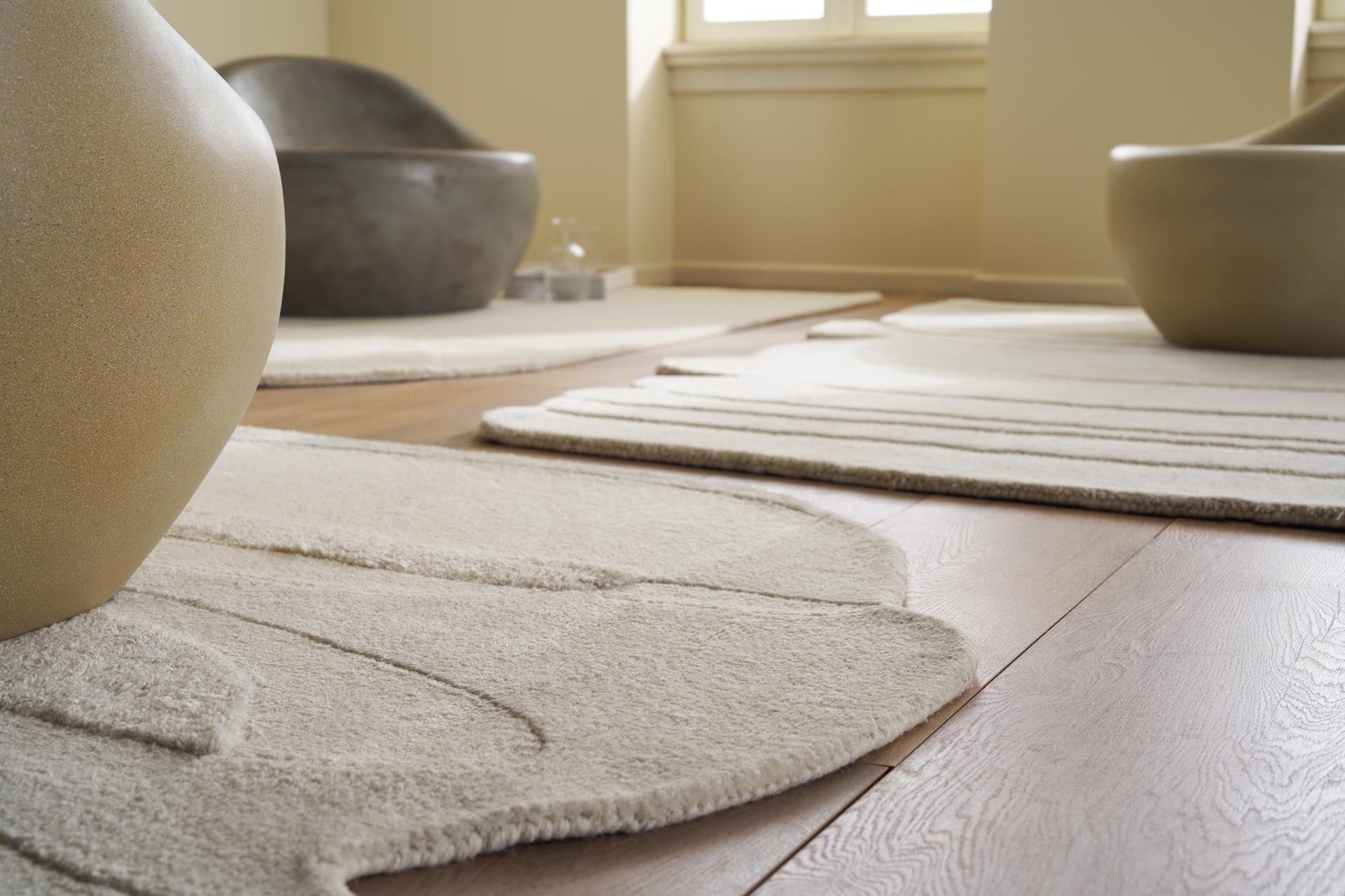 Μοντέρνο Χειροποίητο Χαλί Beverly Shape Cream 241 - Χαλια Royal Carpet