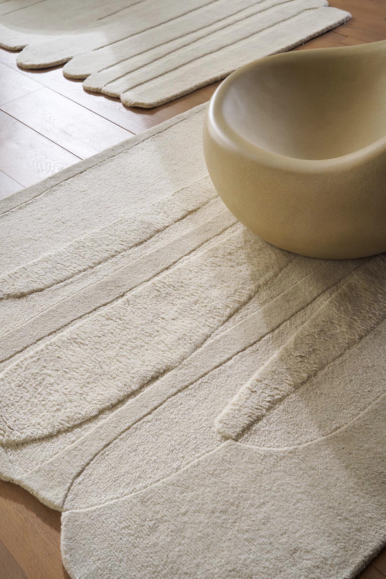 Μοντέρνο Χειροποίητο Χαλί Beverly Shape Cream 241 - Χαλια Royal Carpet