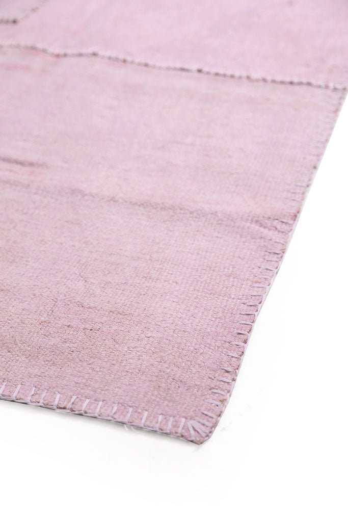 Μοντέρνο Χειροποίητο Χαλί Hemp Patchwork Dirty Pink - Royal Carpet
