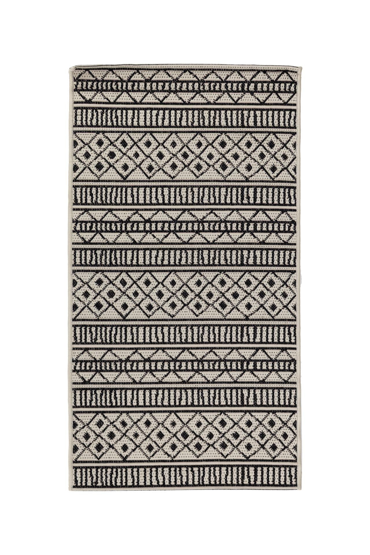 Ψάθινο Πατάκι Flox Black 3603W - Royal Carpet