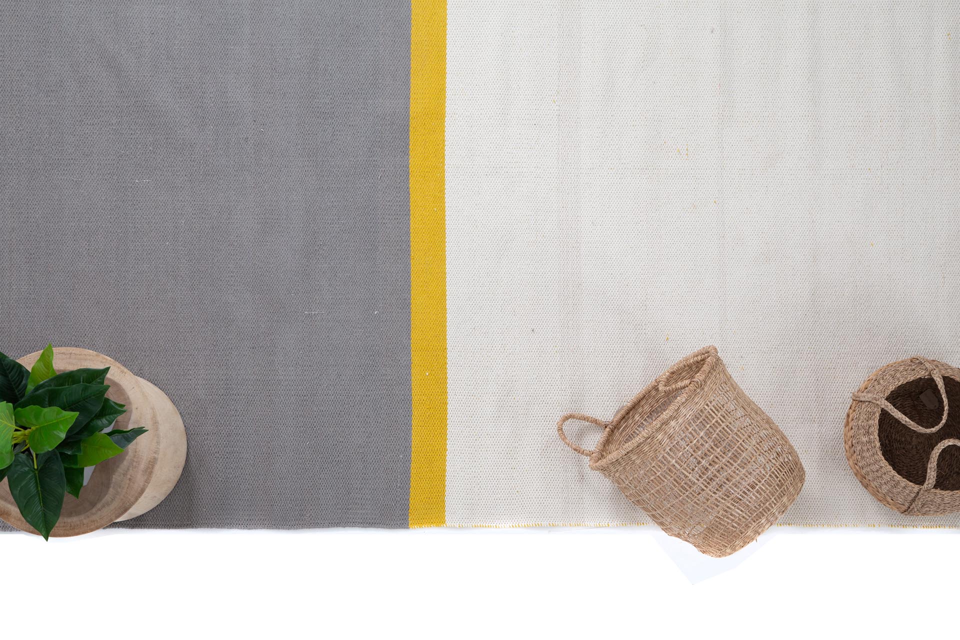 Χαλι Urban Cotton Kilim Arissa Yellow - Royal Carpet