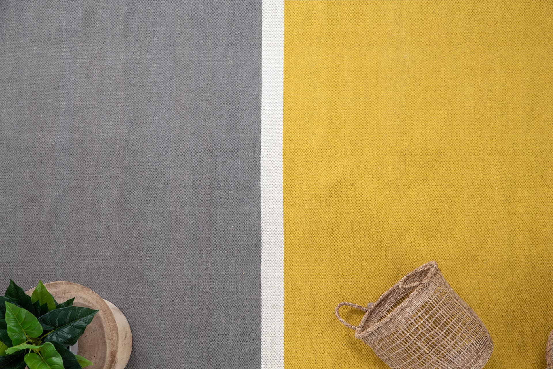 Χαλι Urban Cotton Kilim Arissa Yellow - Royal Carpet