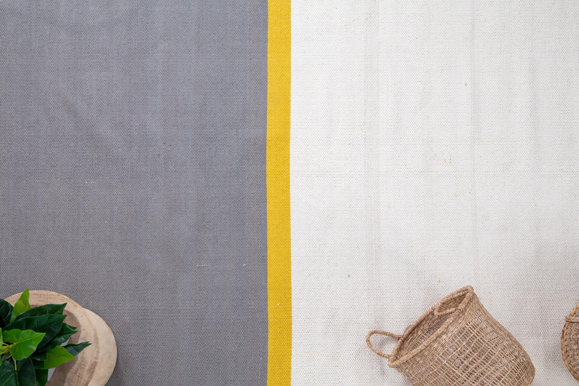 Χαλι Urban Cotton Kilim Arissa Yellow - Royal Carpet