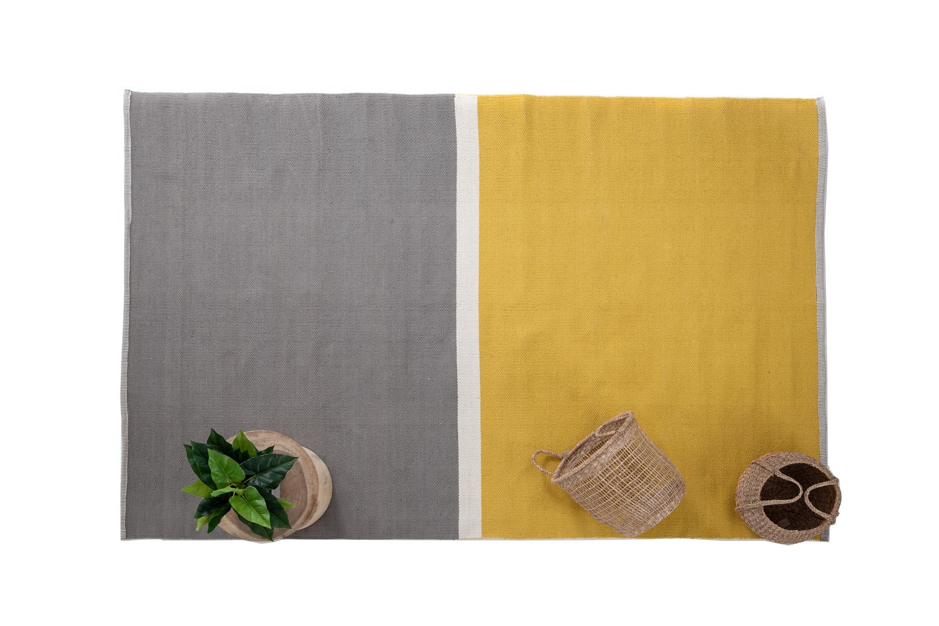 Χαλι Urban Cotton Kilim Arissa Yellow - Royal Carpet