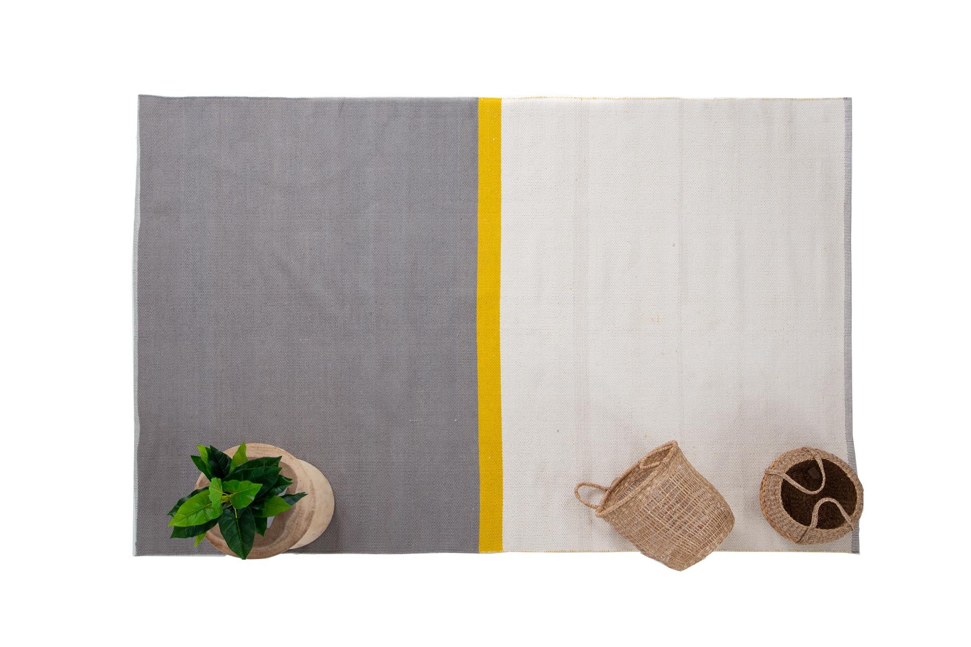 Χαλι Urban Cotton Kilim Arissa Yellow - Royal Carpet