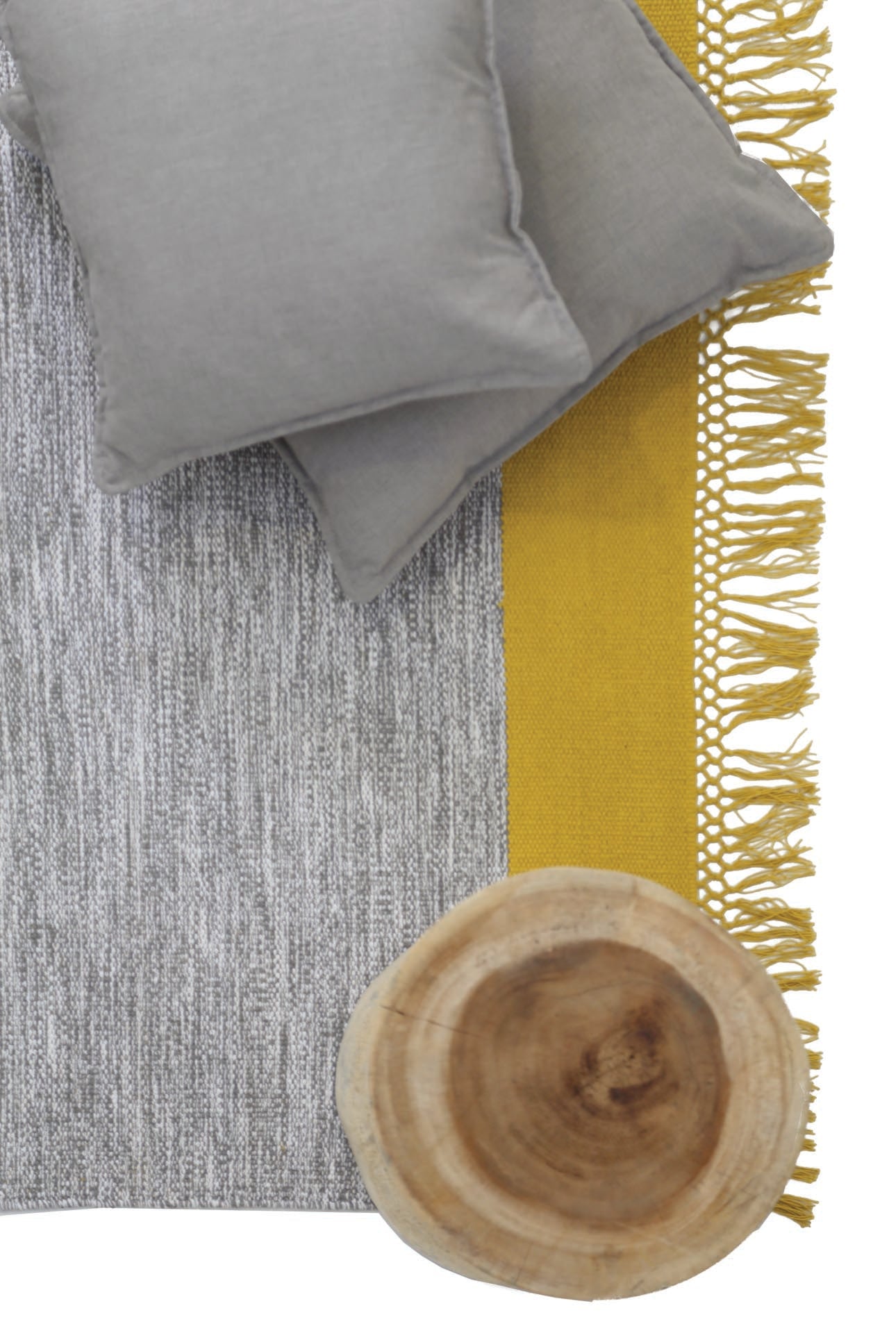 Χαλι Urban Cotton Kilim Flitter Yellow - Royal Carpet