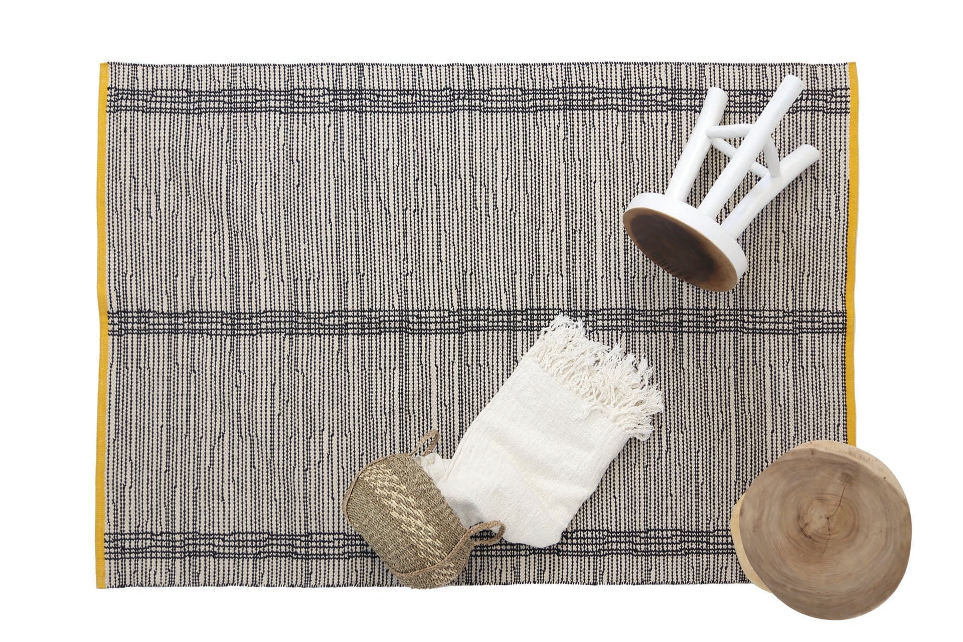 Χαλι Urban Cotton Kilim Marshmallow Old Gold - Royal Carpet