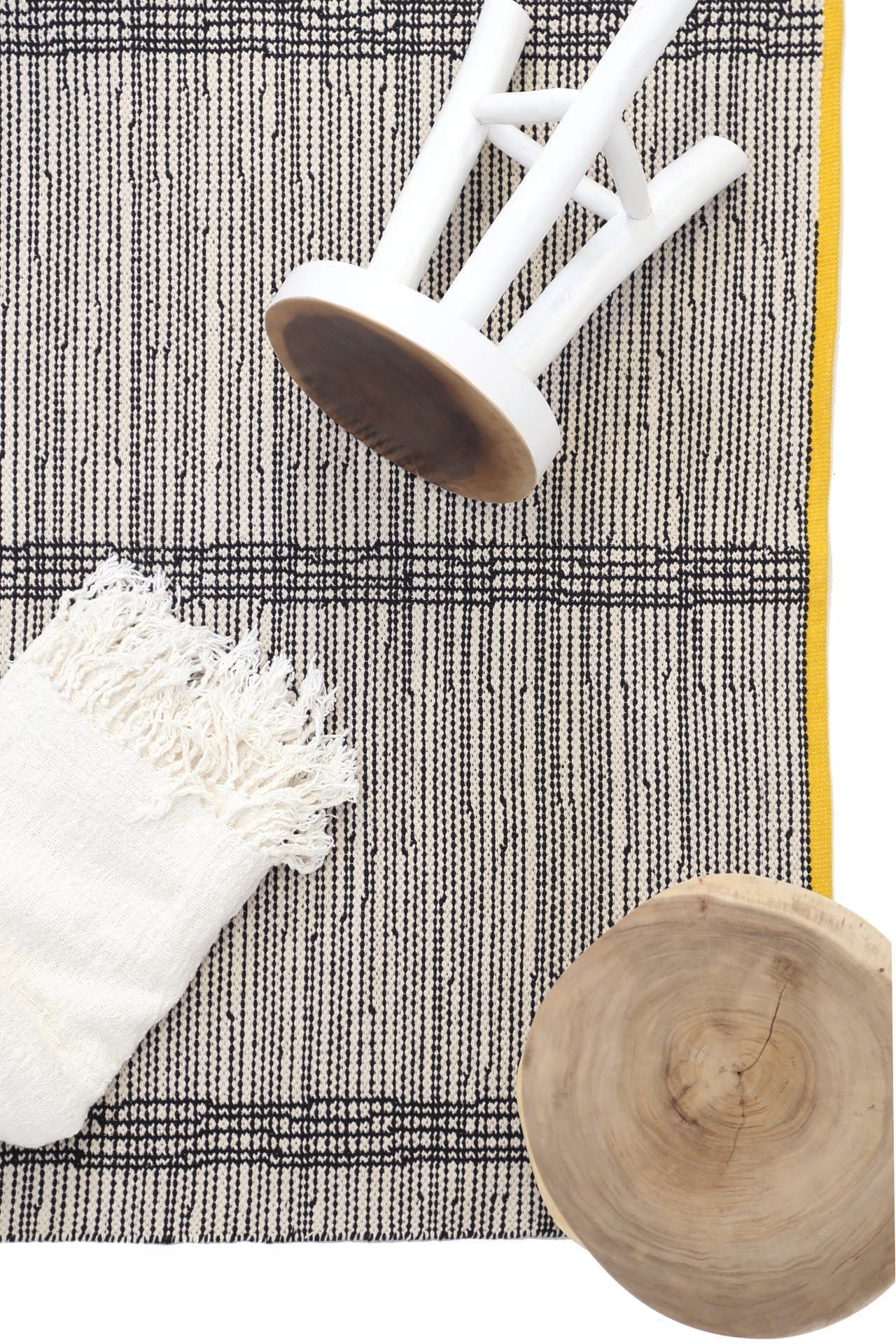 Χαλι Urban Cotton Kilim Marshmallow Old Gold - Royal Carpet