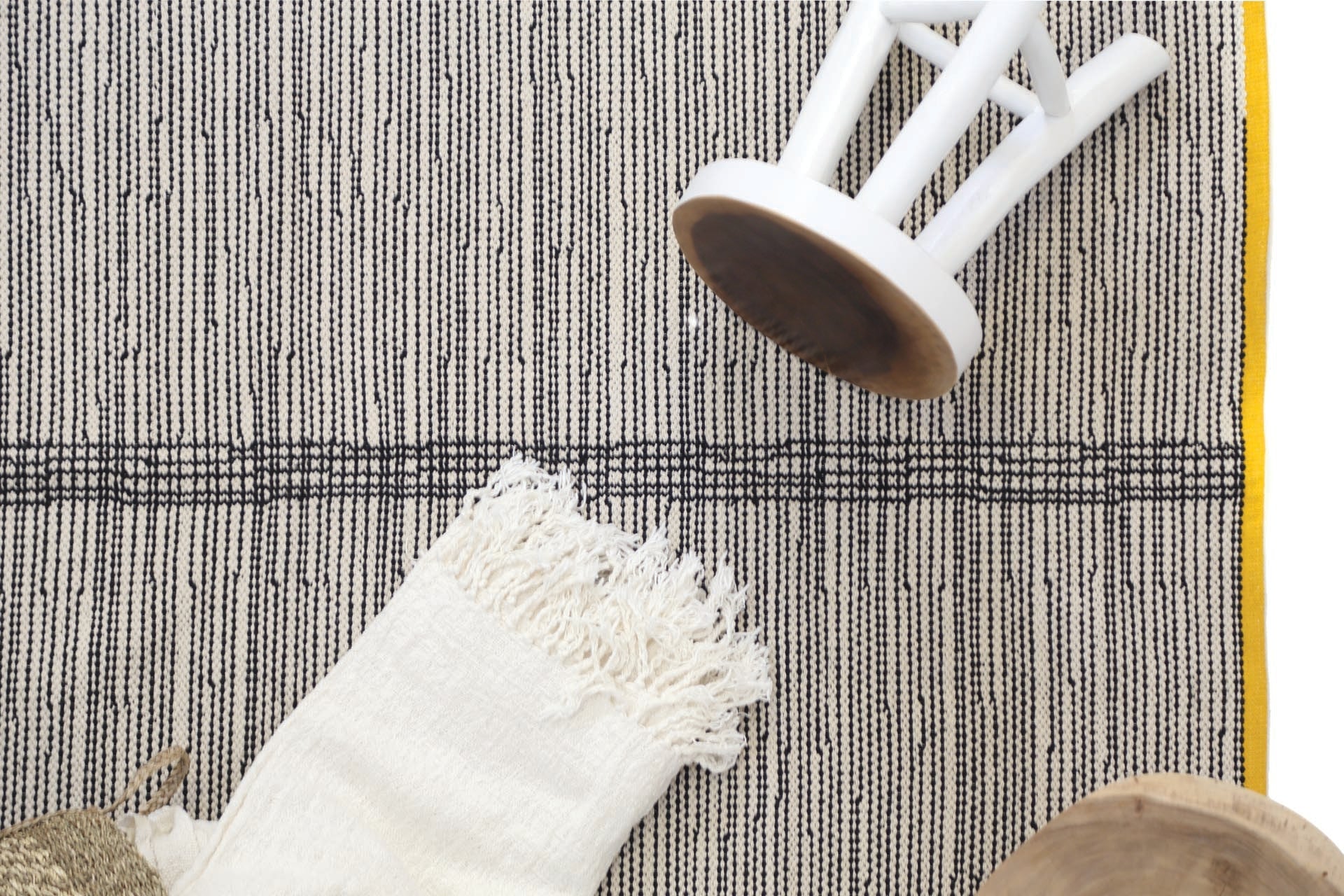 Χαλι Urban Cotton Kilim Marshmallow Old Gold - Royal Carpet