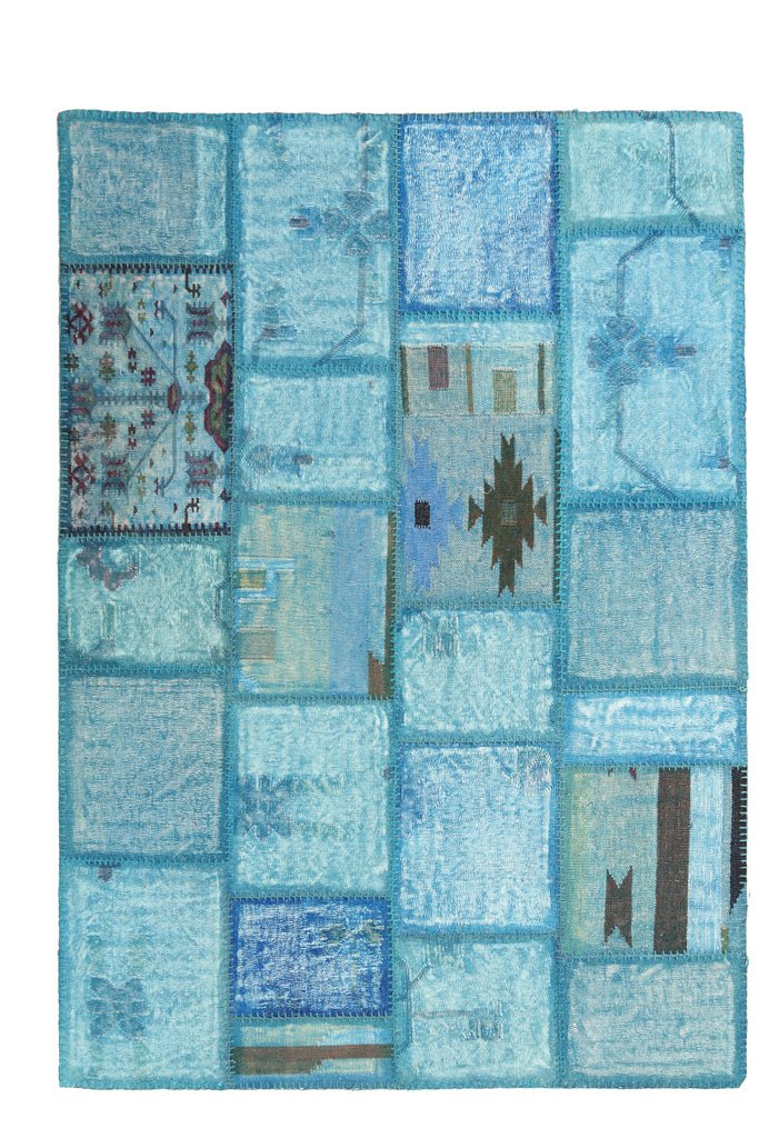 Χαλί Χειροποίητο Ethnik Patchwork Turqoise - Royal Carpet