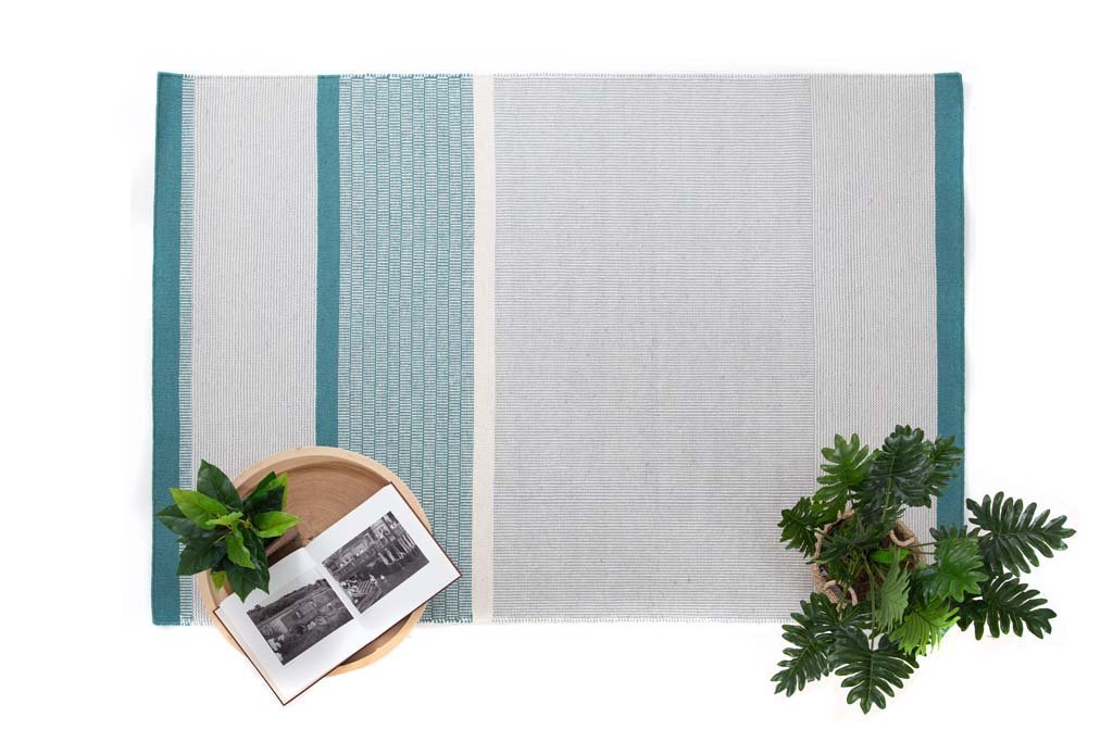 Χειροποίητο Κιλίμι Rizin Teal - Royal Carpet