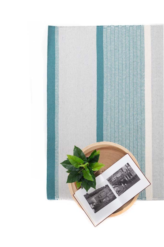 Χειροποίητο Κιλίμι Rizin Teal - Royal Carpet
