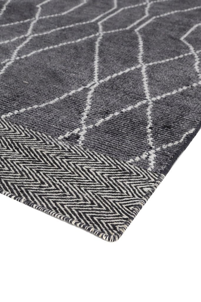 Χειροποίητο Μοντέρνο Χαλί Hovenia Graphite - Royal Carpet