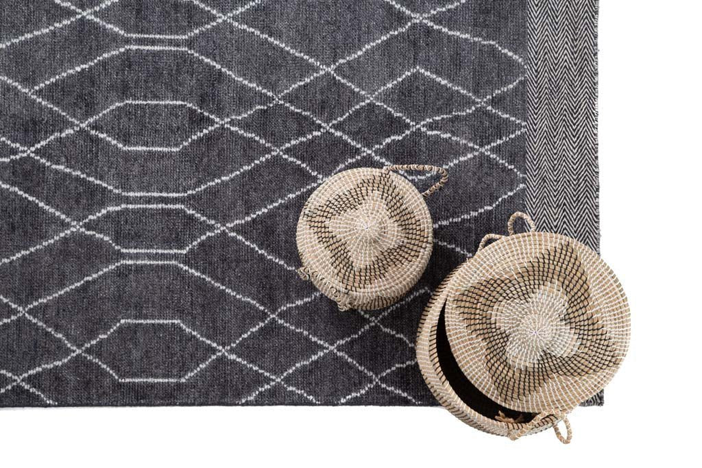 Χειροποίητο Μοντέρνο Χαλί Hovenia Graphite - Royal Carpet