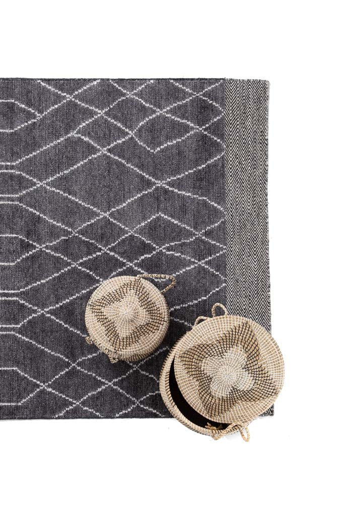 Χειροποίητο Μοντέρνο Χαλί Hovenia Graphite - Royal Carpet