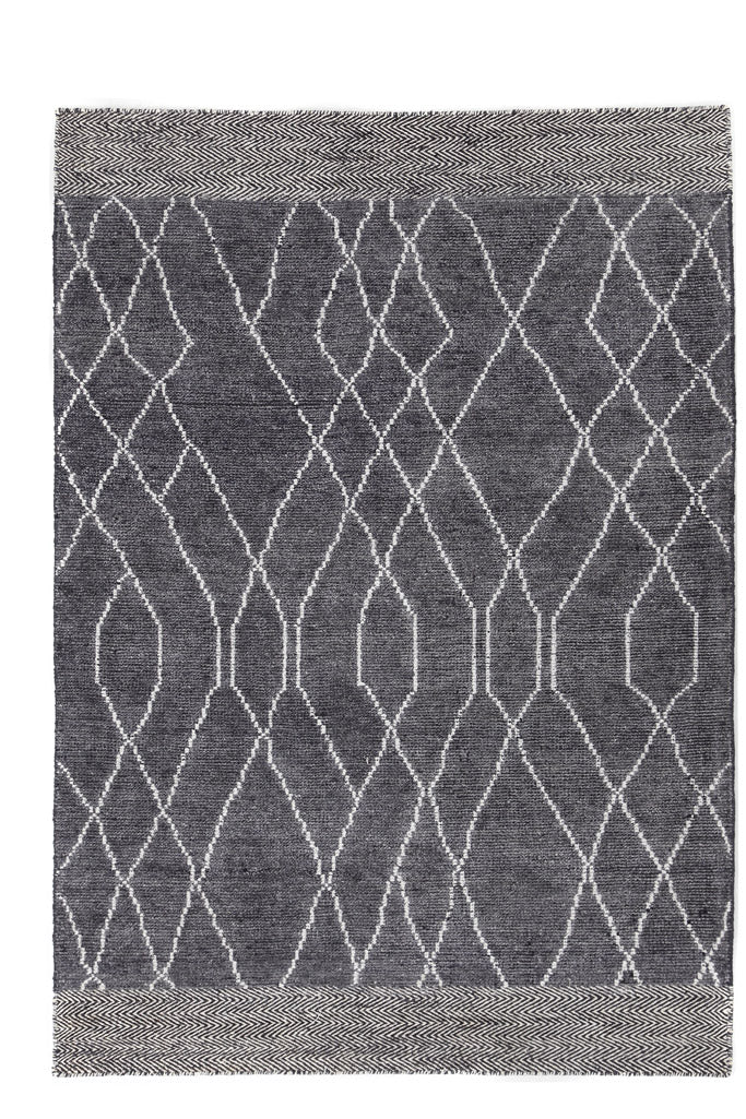 Χειροποίητο Μοντέρνο Χαλί Hovenia Graphite - Royal Carpet