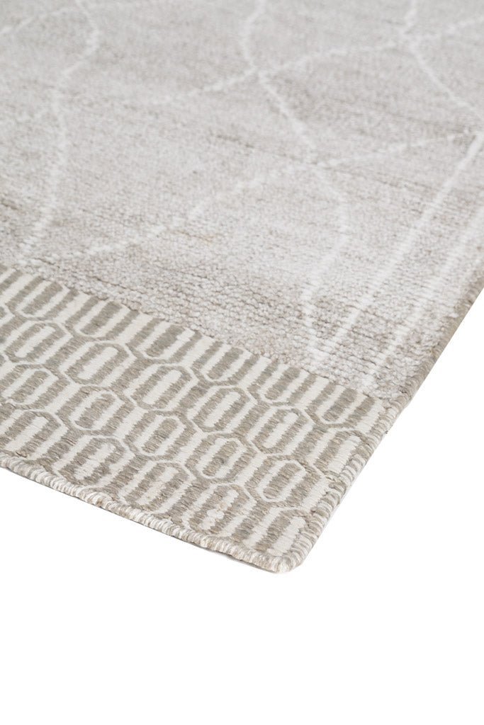 Χειροποίητο Μοντέρνο Χαλί Hovenia Silver - Royal Carpet