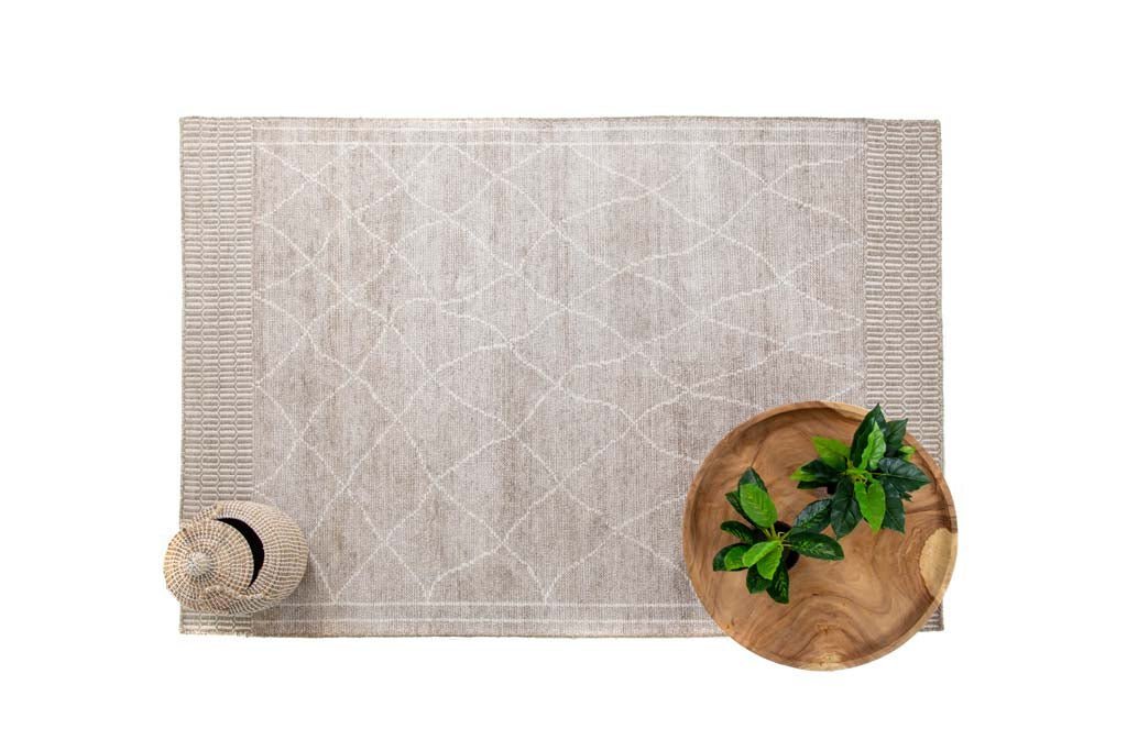 Χειροποίητο Μοντέρνο Χαλί Hovenia Silver - Royal Carpet