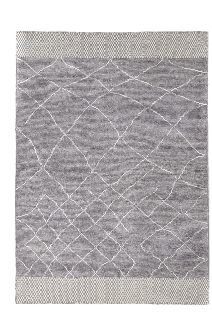 Χειροποίητο Μοντέρνο Χαλί Hovenia Steel - Royal Carpet