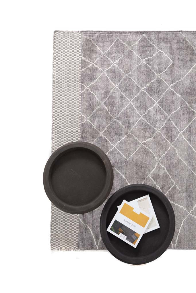 Χειροποίητο Μοντέρνο Χαλί Hovenia Steel - Royal Carpet