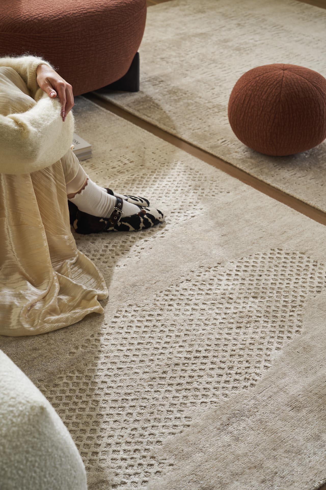 Χειροποίητο Χαλί Nirvana 107 Beige Beige - Royal Carpet
