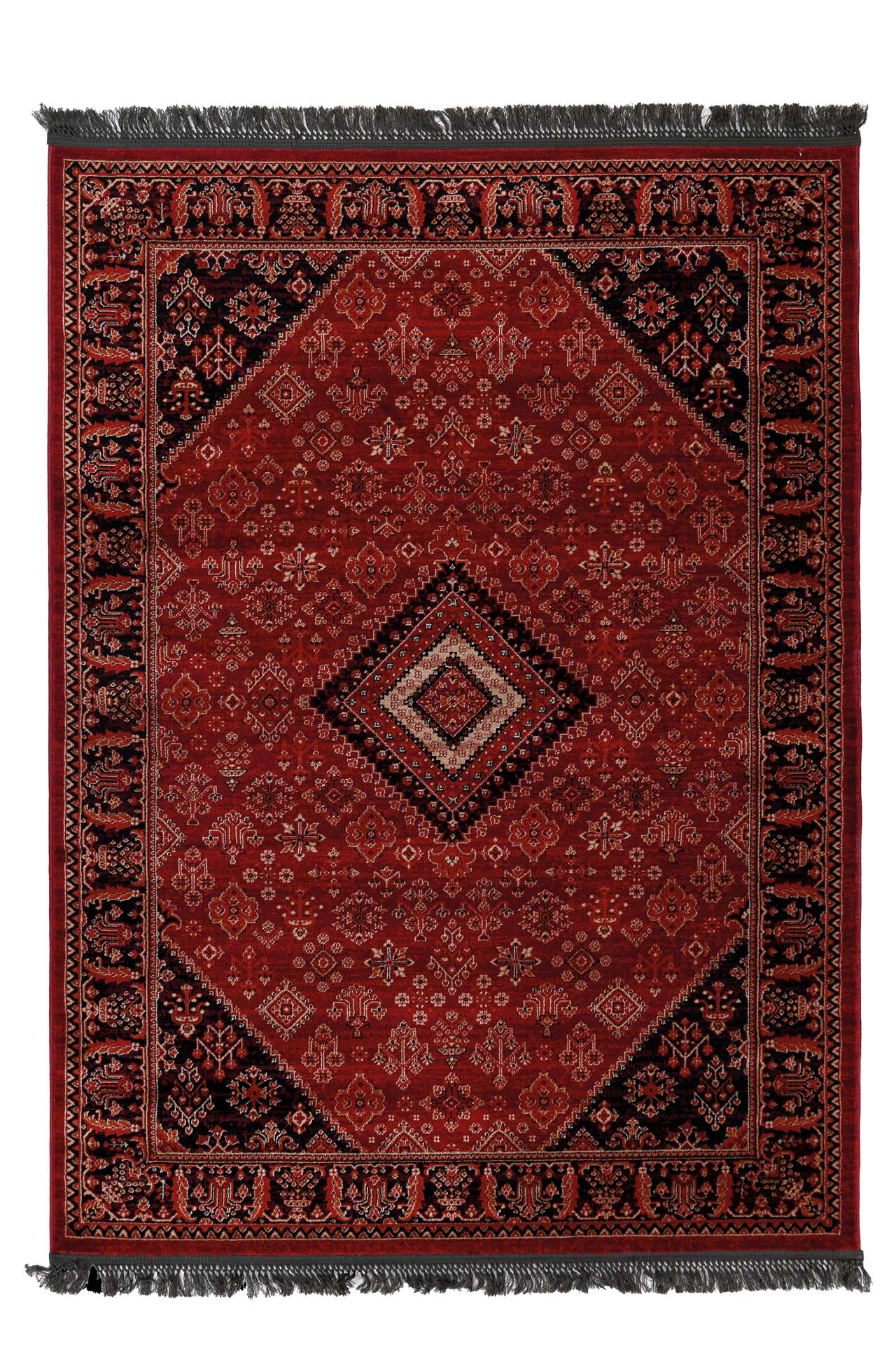 Κλασικό Χαλί Afgan 306A D.Red Black
