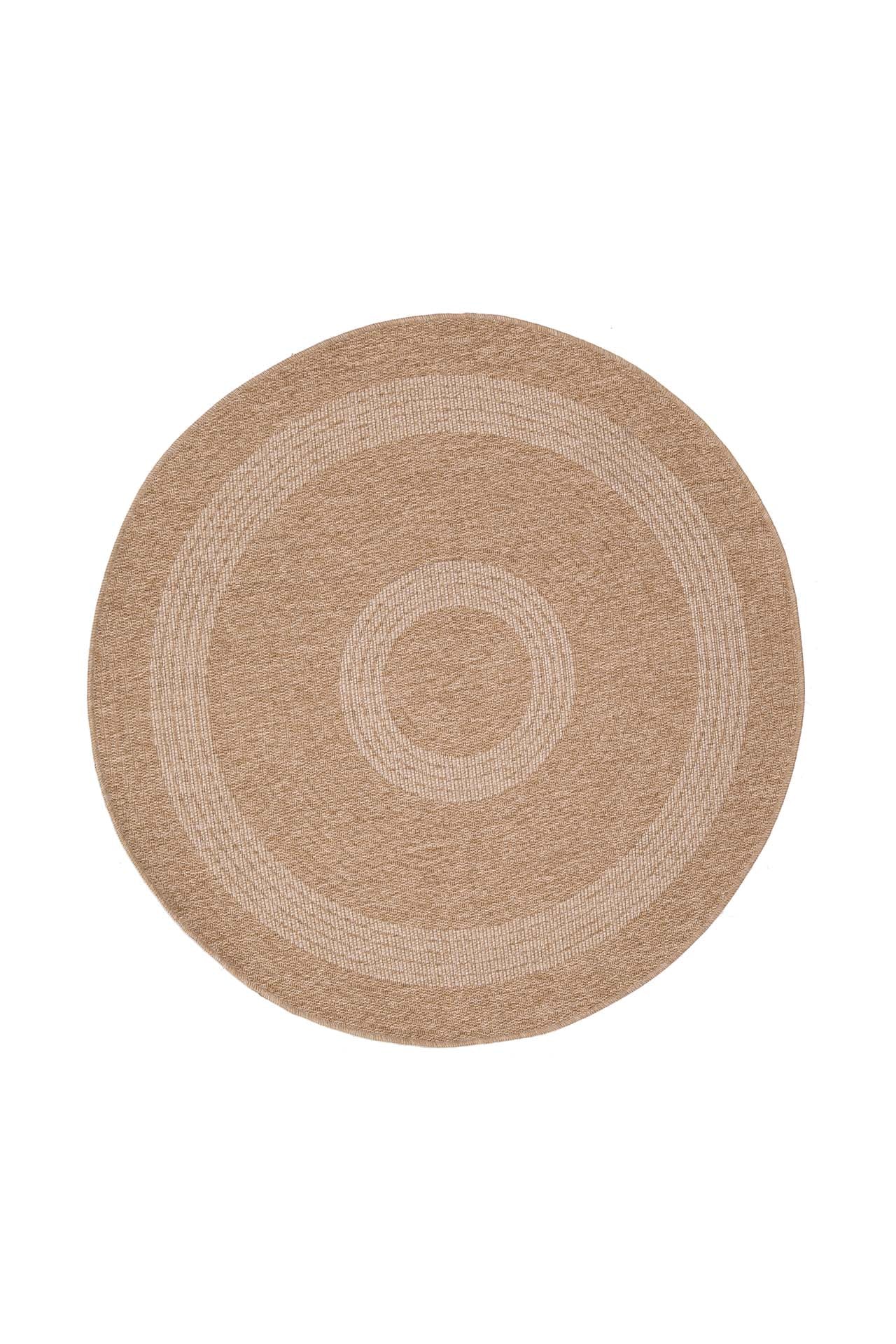 Ψάθινο Χαλί Avanos 8866 White Στρόγγυλο