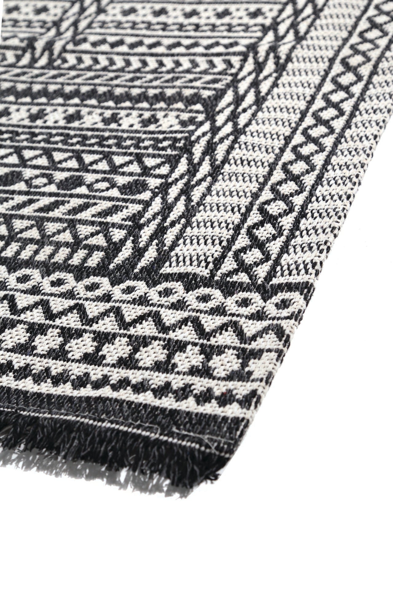 Βαμβακερό Χαλί Casa Cotton 22094 Black - Royal Carpet