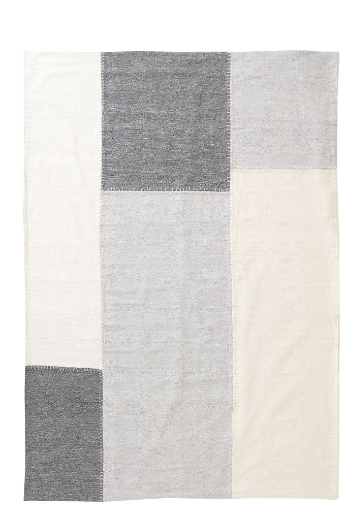 Κιλίμι Patchwork Moroccan White Cream/Gray - Royal Carpet