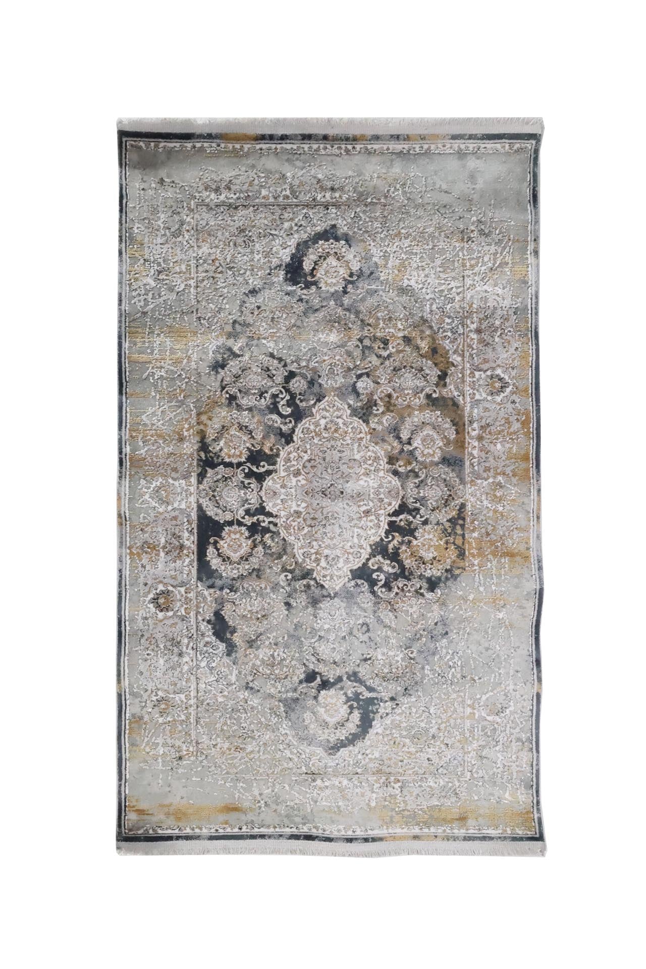Μοντέρνο Χαλί Bamboo 5991A Grey Anthracite 80x150 - Royal Carpet