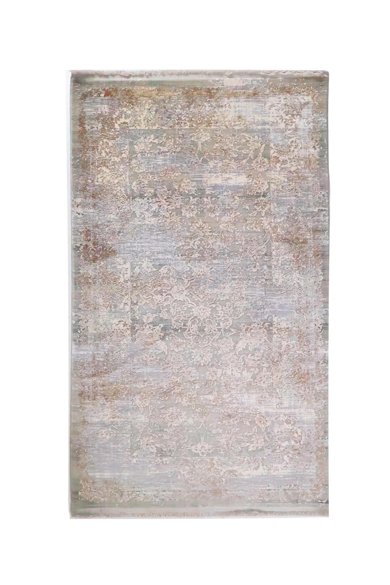 Μοντέρνο Χαλί Bamboo Silk 5987A L. Grey D. Beige 80x150 - Royal Carpet