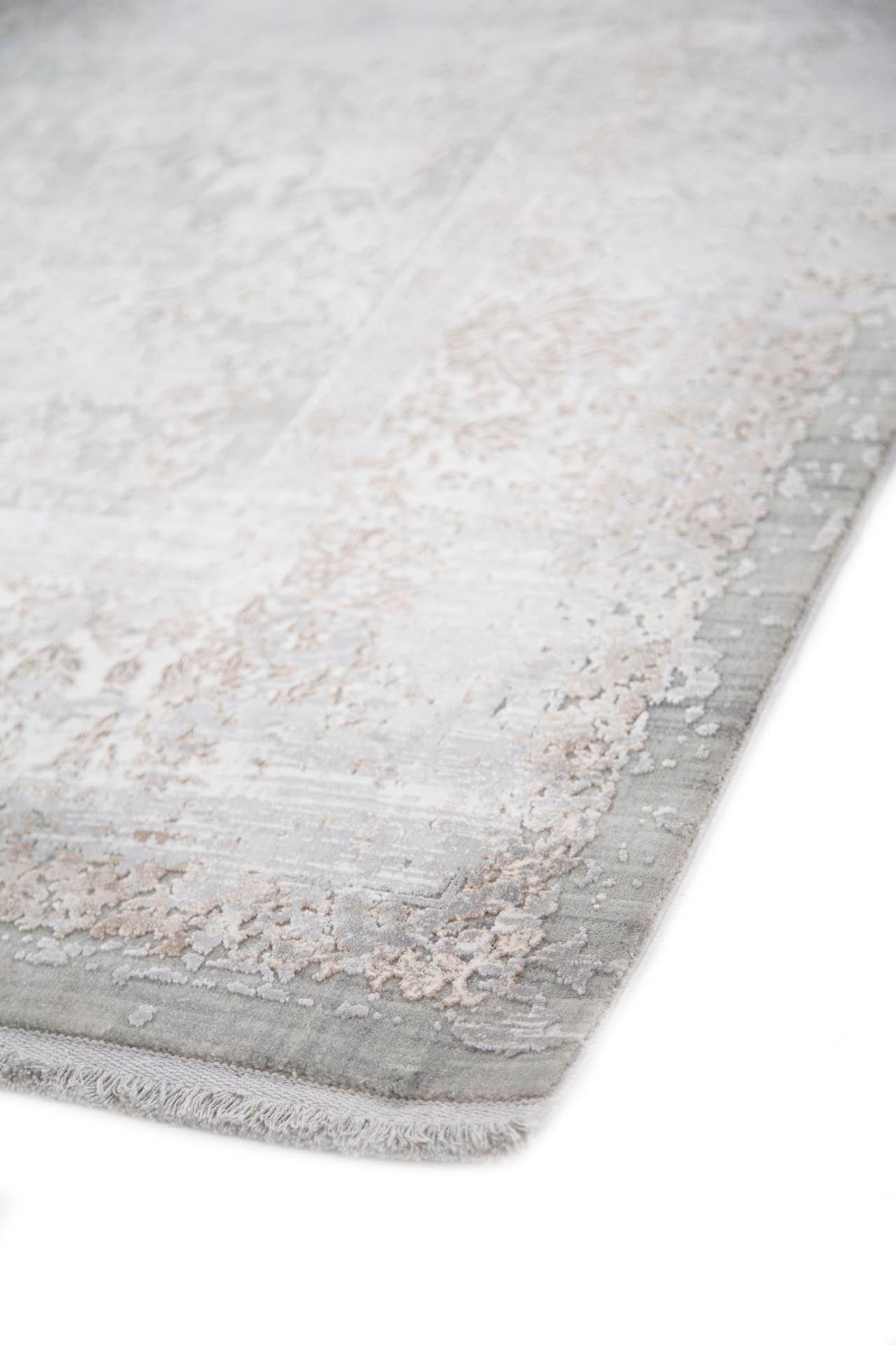 Μοντέρνο Χαλί Bamboo Silk 5987A L. Grey D. Beige 80x150 - Royal Carpet