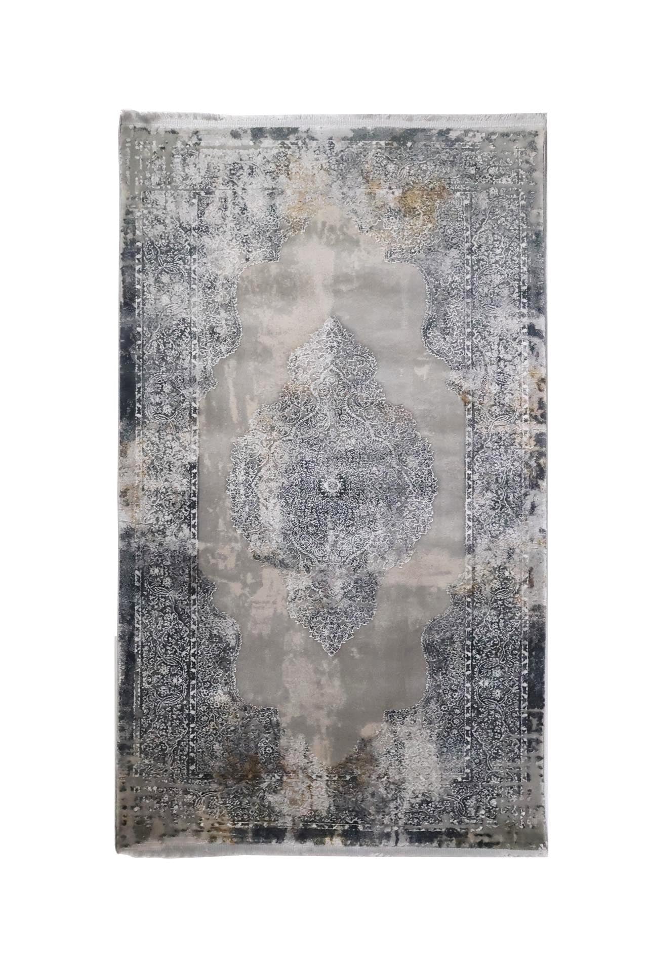Μοντέρνο Χαλί Bamboo Silk 5988C L. Grey Anthracite 80x150 - Royal Carpet