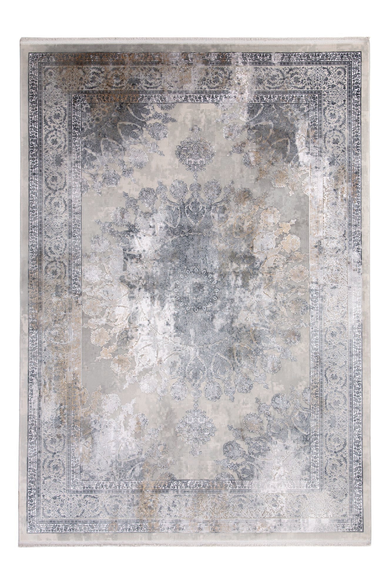 Μοντέρνο Χαλί Bamboo Silk 8098A L. Grey Anthracite - Royal Carpet