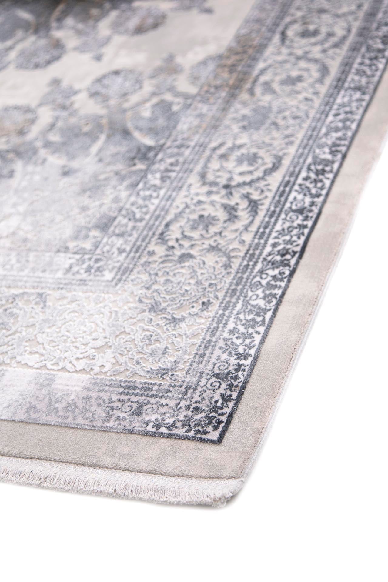 Μοντέρνο Χαλί Bamboo Silk 8098A L. Grey Anthracite - Royal Carpet