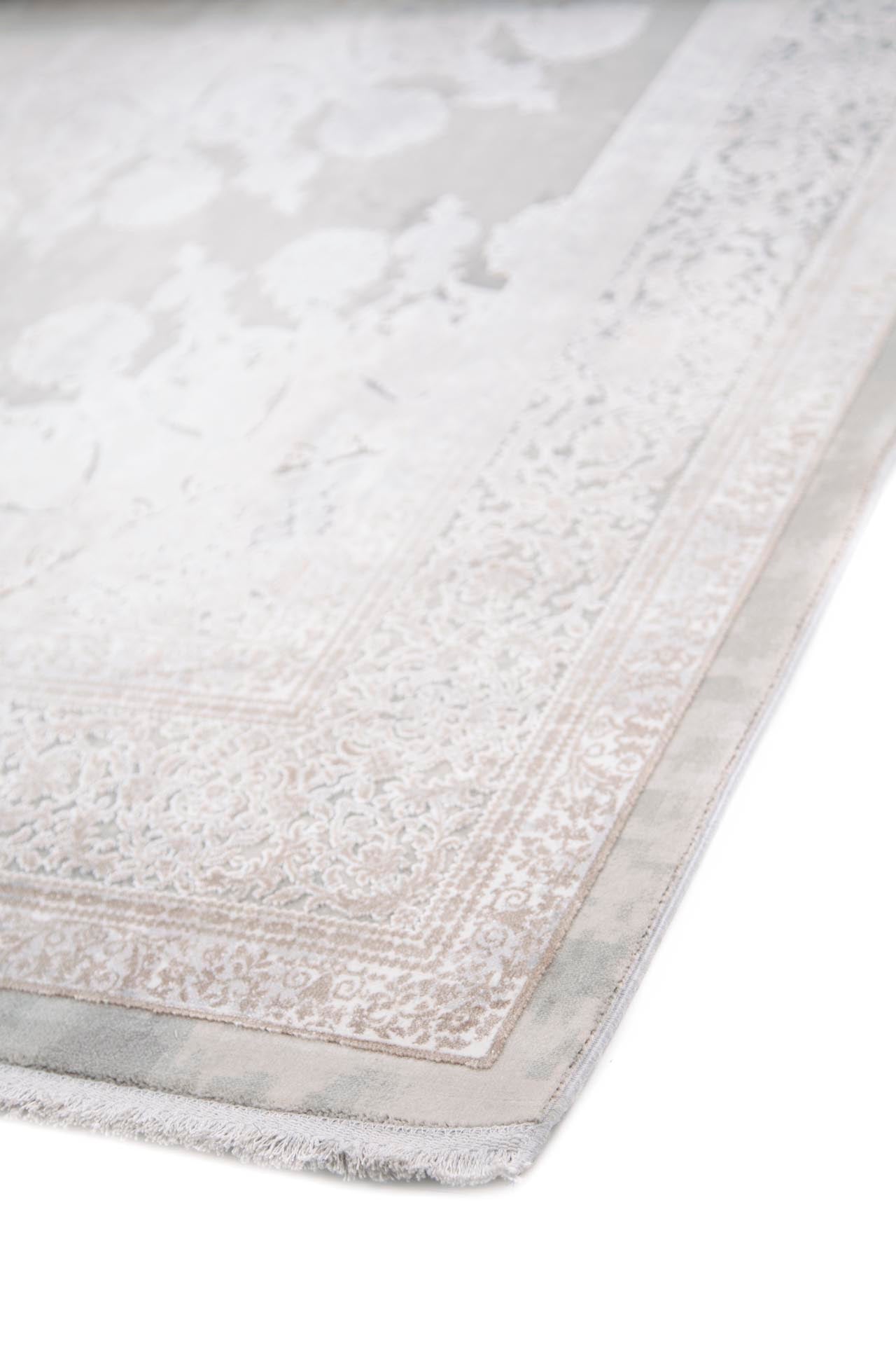 Μοντέρνο Χαλί Bamboo Silk 8098A L. Grey D. Beige - Royal Carpet