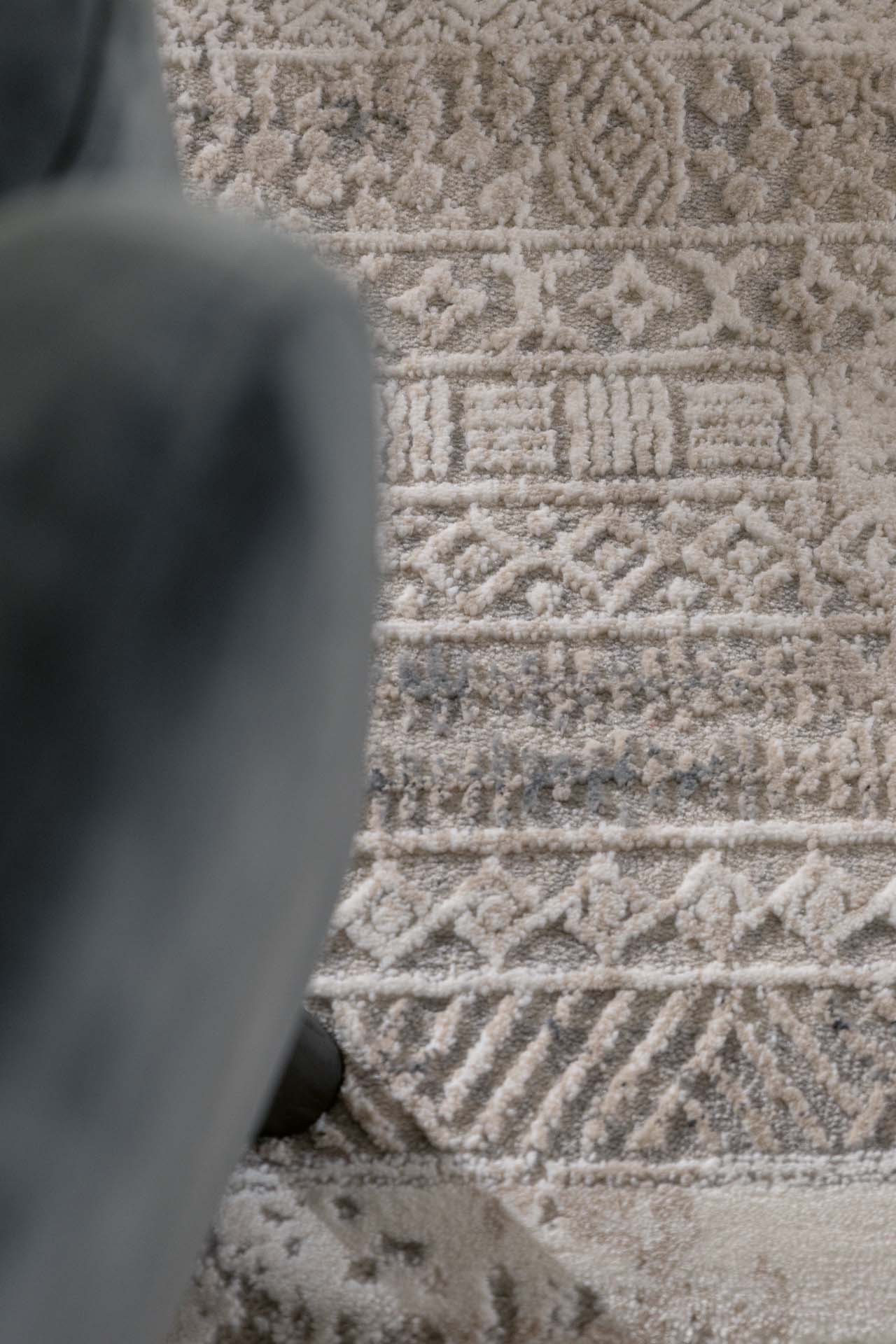 Μοντέρνο Χαλί Infinity 5915B Grey White - Royal Carpet