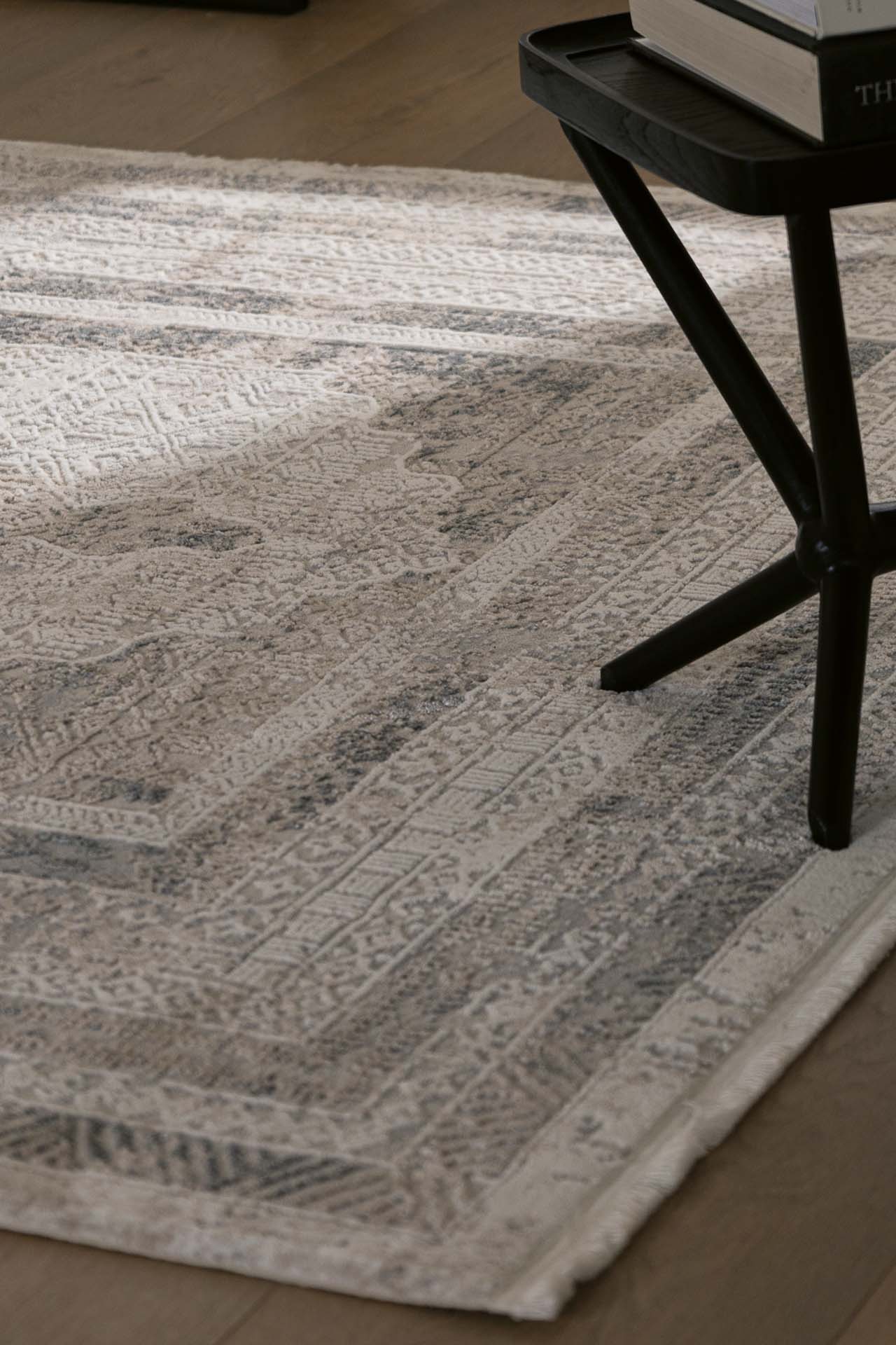 Μοντέρνο Χαλί Infinity 5915B Grey White - Royal Carpet