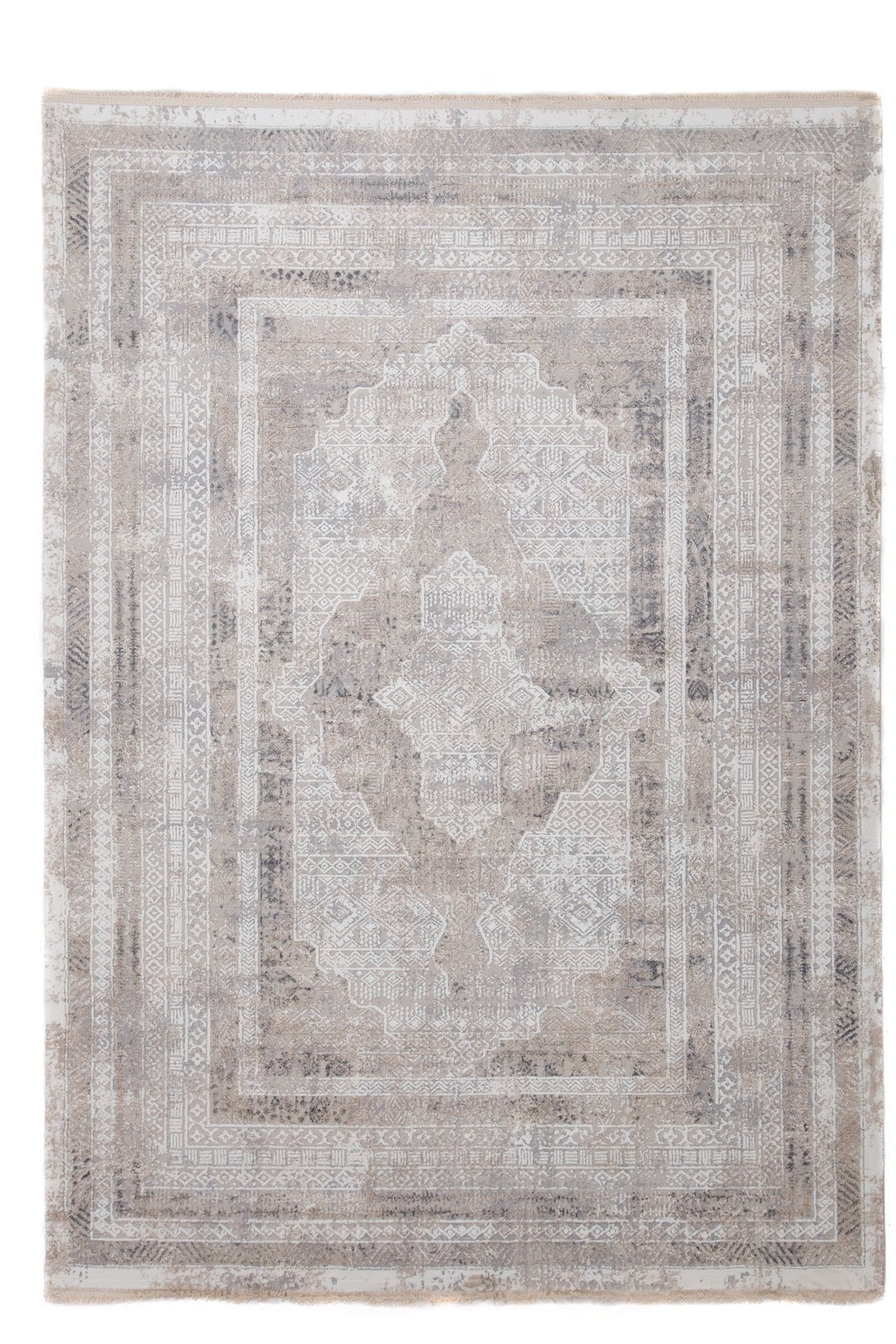 Μοντέρνο Χαλί Infinity 5915B Grey White - Royal Carpet