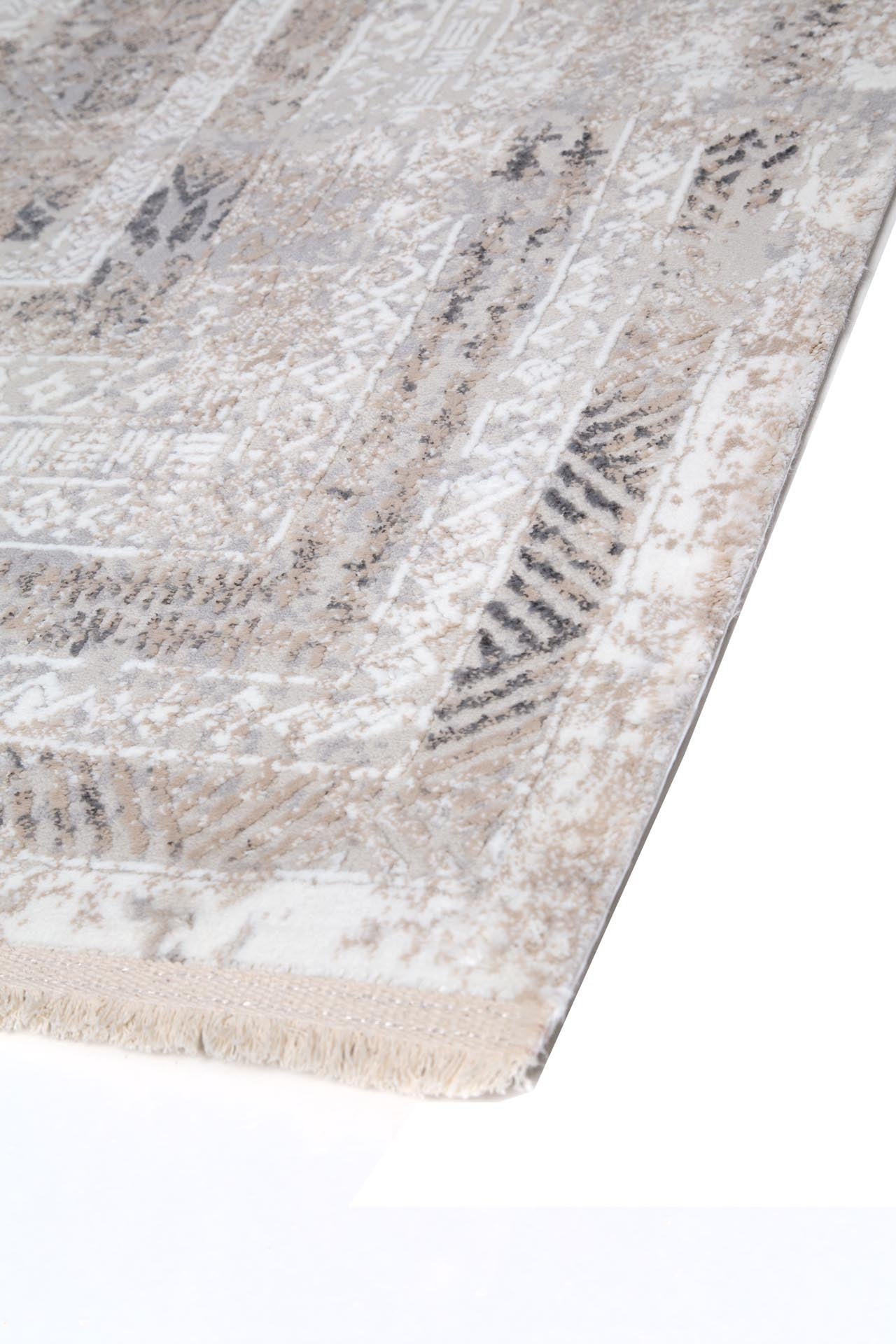 Μοντέρνο Χαλί Infinity 5915B Grey White - Royal Carpet