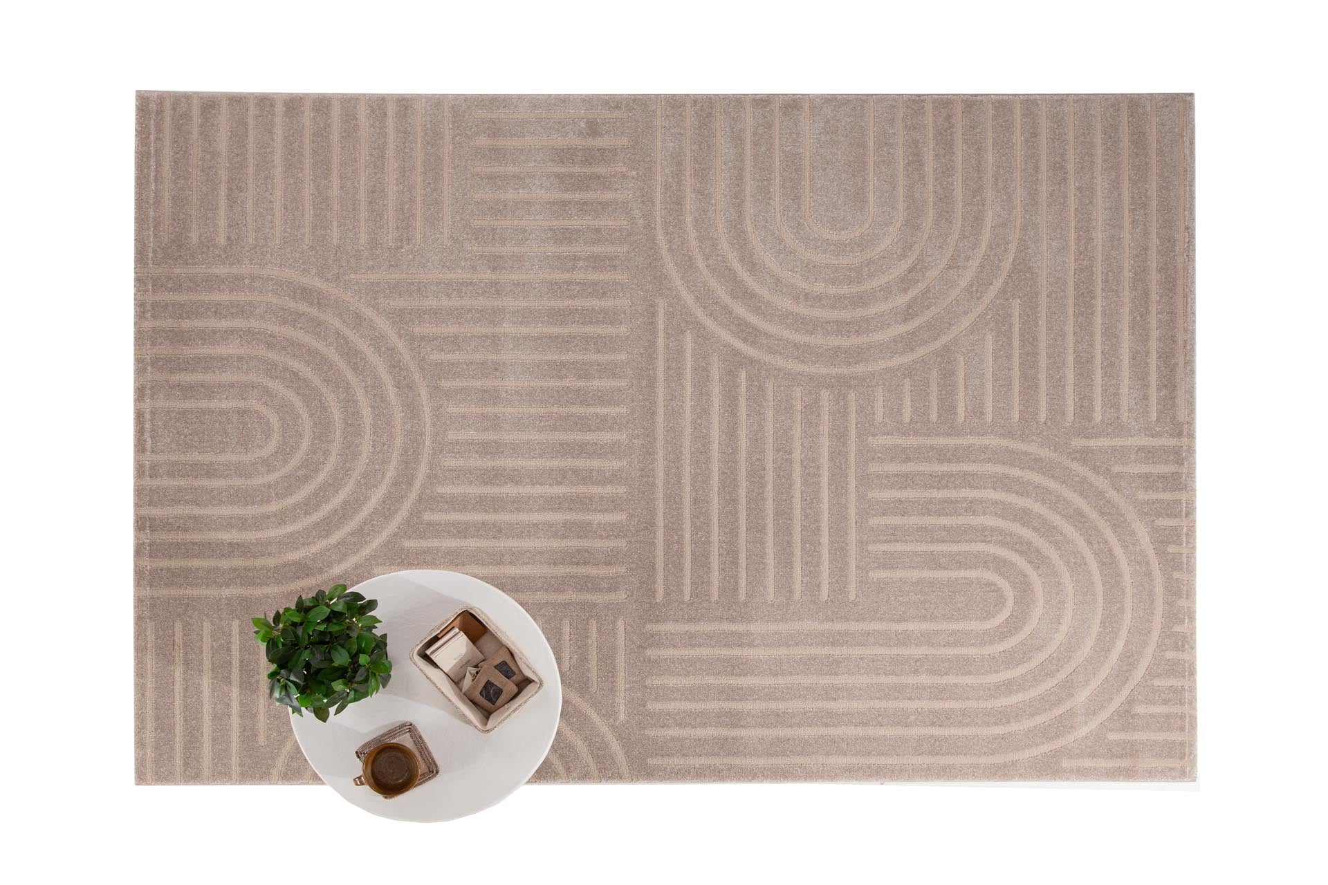 Μοντέρνο Χαλί Organic 588 Beige - Royal Carpet