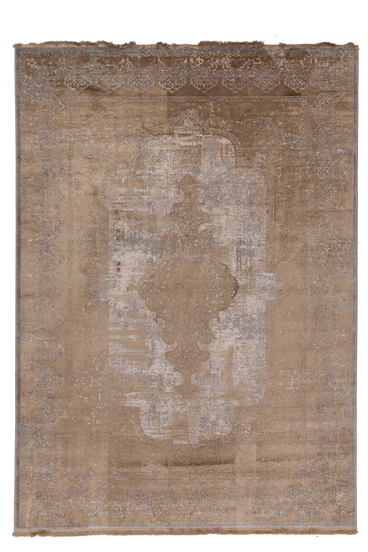 Μοντέρνο Χαλί Overdyed 95 Cream Camel - Royal Carpet