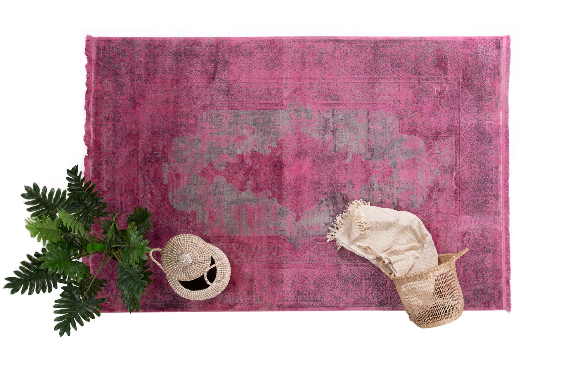 Μοντέρνο Χαλί Overdyed 95 Grey Pink - Royal Carpet