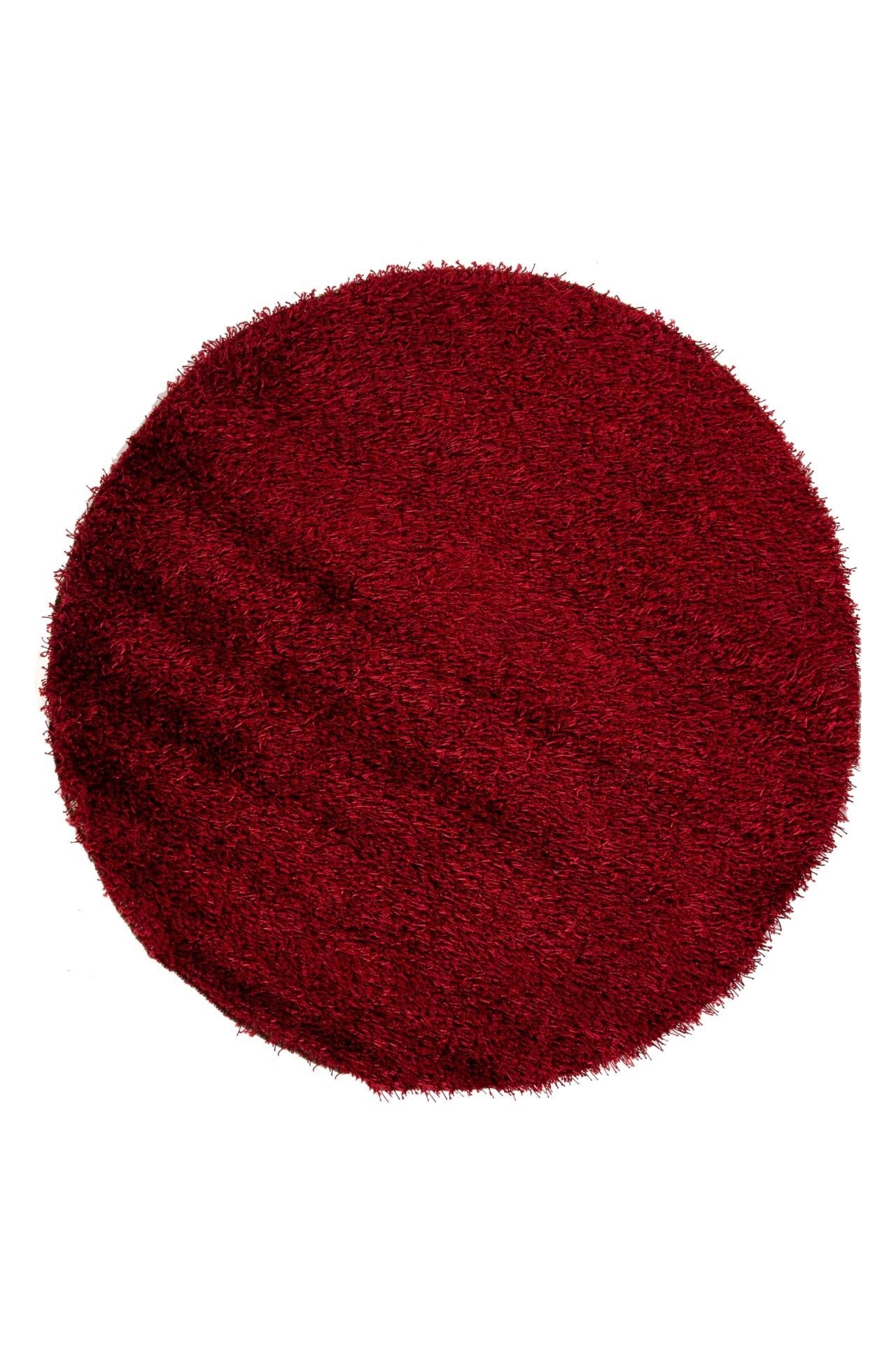 Μοντέρνο χαλί Royal Shaggy A65R Red Στρόγγυλο - Royal Carpet