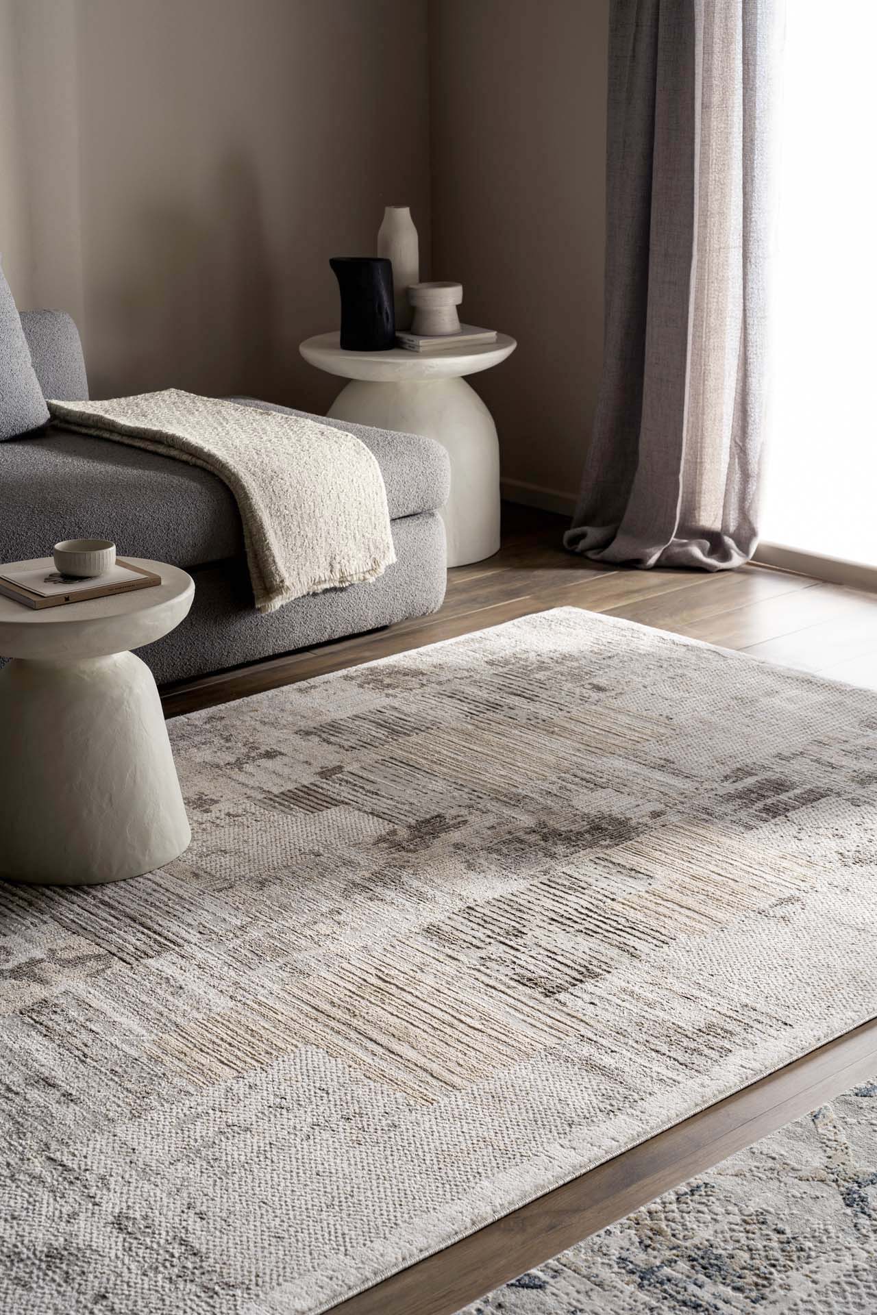 Μοντερνο Χαλι Silky 49B L. Beige - Royal Carpet