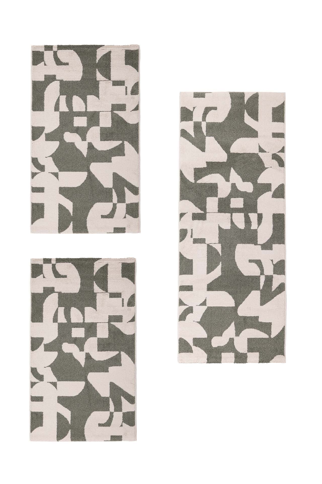 Σετ Κρεβατοκάμαρας (3 τεμαχίων) Century 486A Green - Χαλια Royal Carpet