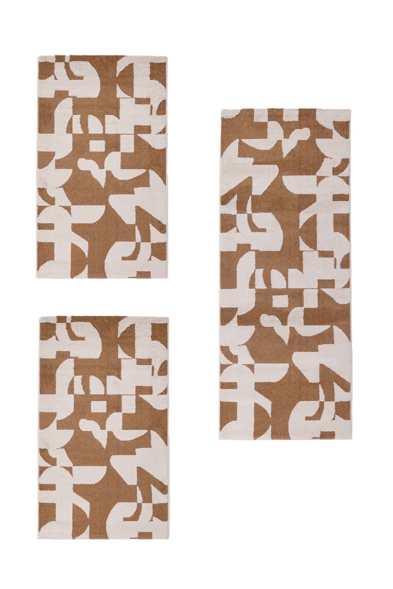 Σετ Κρεβατοκάμαρας (3 τεμαχίων) Century 486B Terra - Χαλια Royal Carpet