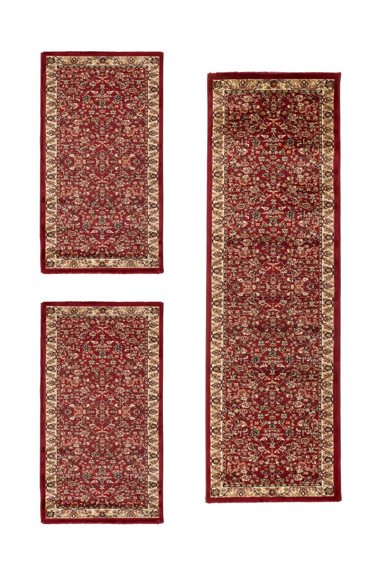 Σετ Κρεβατοκάμαρας (3 τεμαχίων) Olympia 8595E Red - Royal Carpet