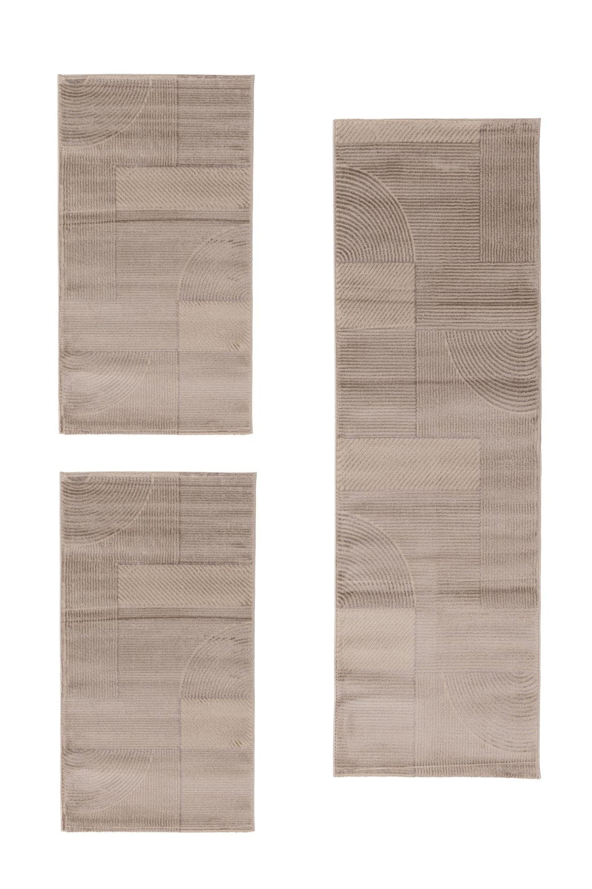 Σετ Κρεβατοκάμαρας (3 τεμαχίων) Organic 591 D. Beige - Royal Carpet